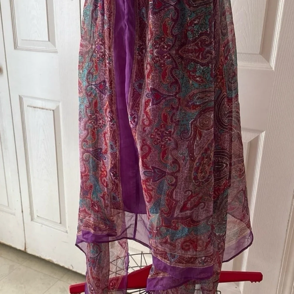 Purple Ruched Halter Maxi Dress - Picture 6 of 6